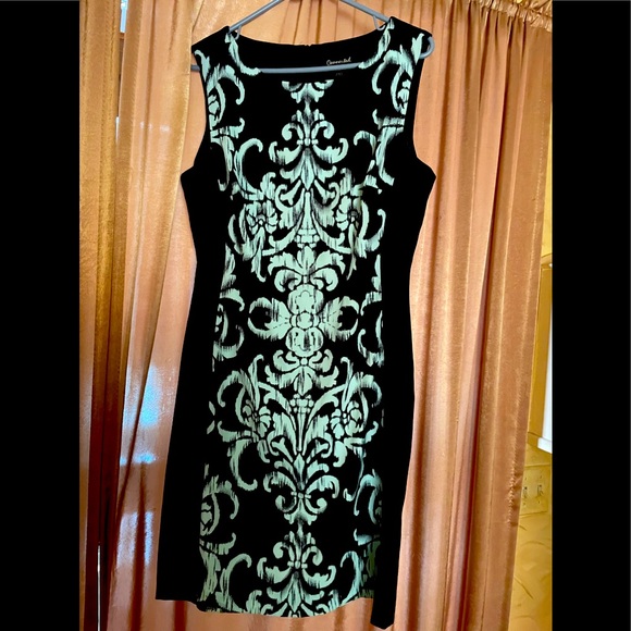 Dresses & Skirts - - Connected Cocktail Dress Black and Sea Foam Green Short Sleeveless Size …